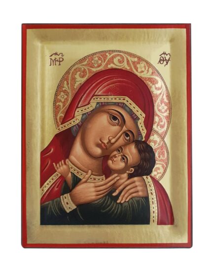 Handmade Orthodox Icon Virgin Mary Koursoun
