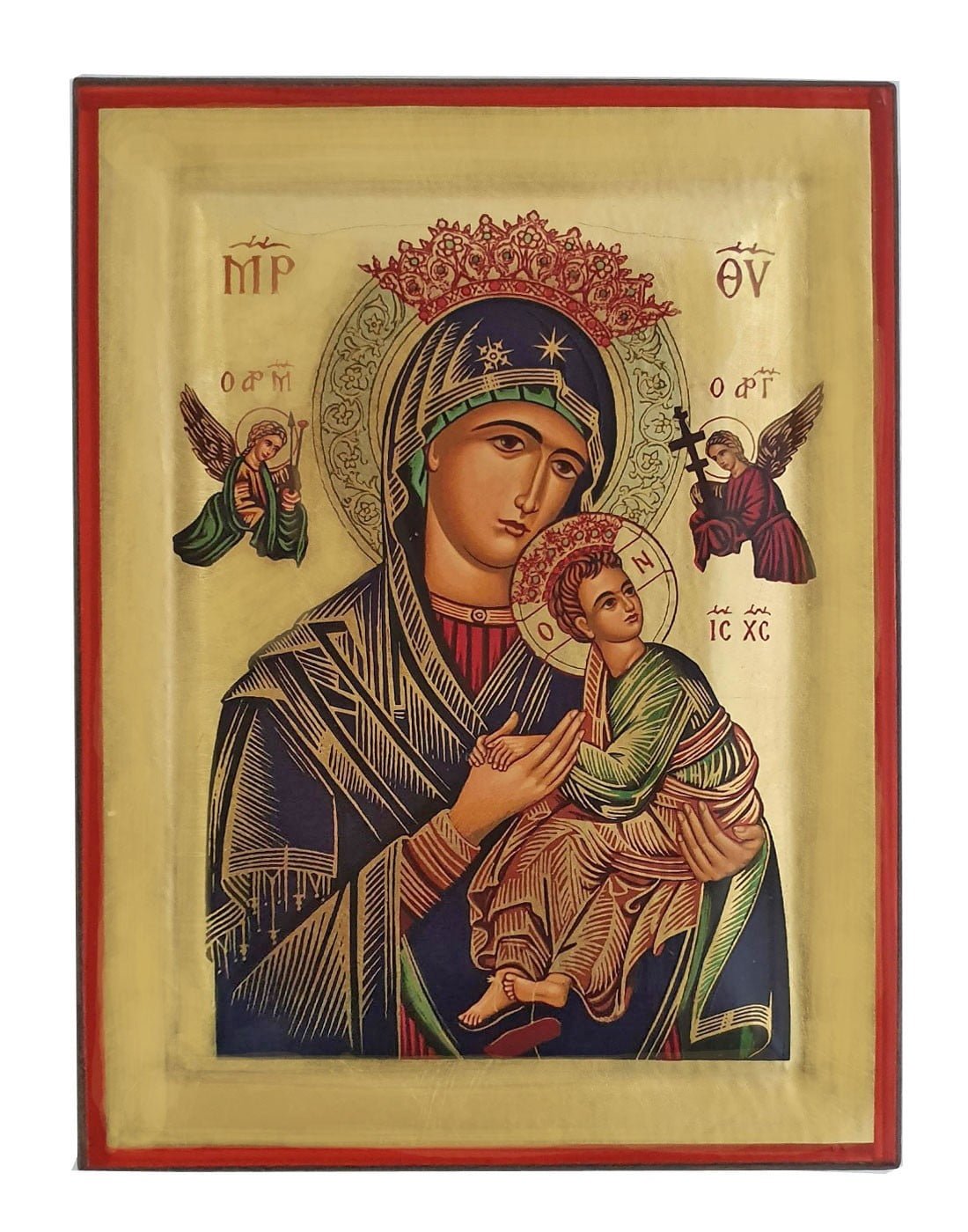 Handmade Orthodox Icon Virgin Mary Amolyntos