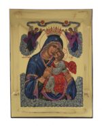 Handmade Orthodox Icon Virgin Mary Glykophilousa lady of Angels