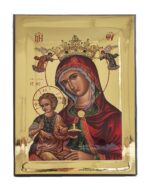 Handmade Orthodox Icon Virgin Mary Gold mirror effect