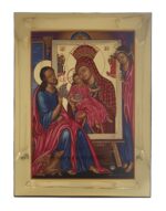 Handmade Orthodox Icon Virgin Mary of mount Kykkos Gold mirror effect