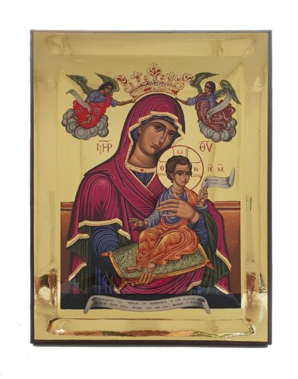 Handmade Orthodox Icon The Sweetness of Angels Gold mirror effect