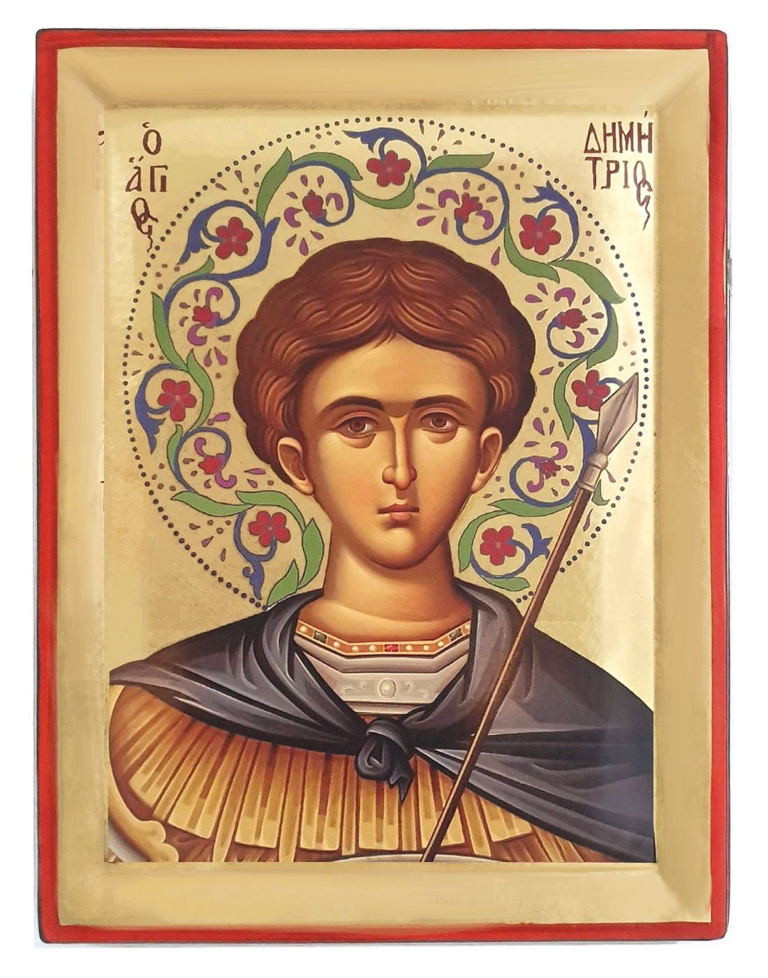 Handmade Orthodox Icon Saint Demetrius