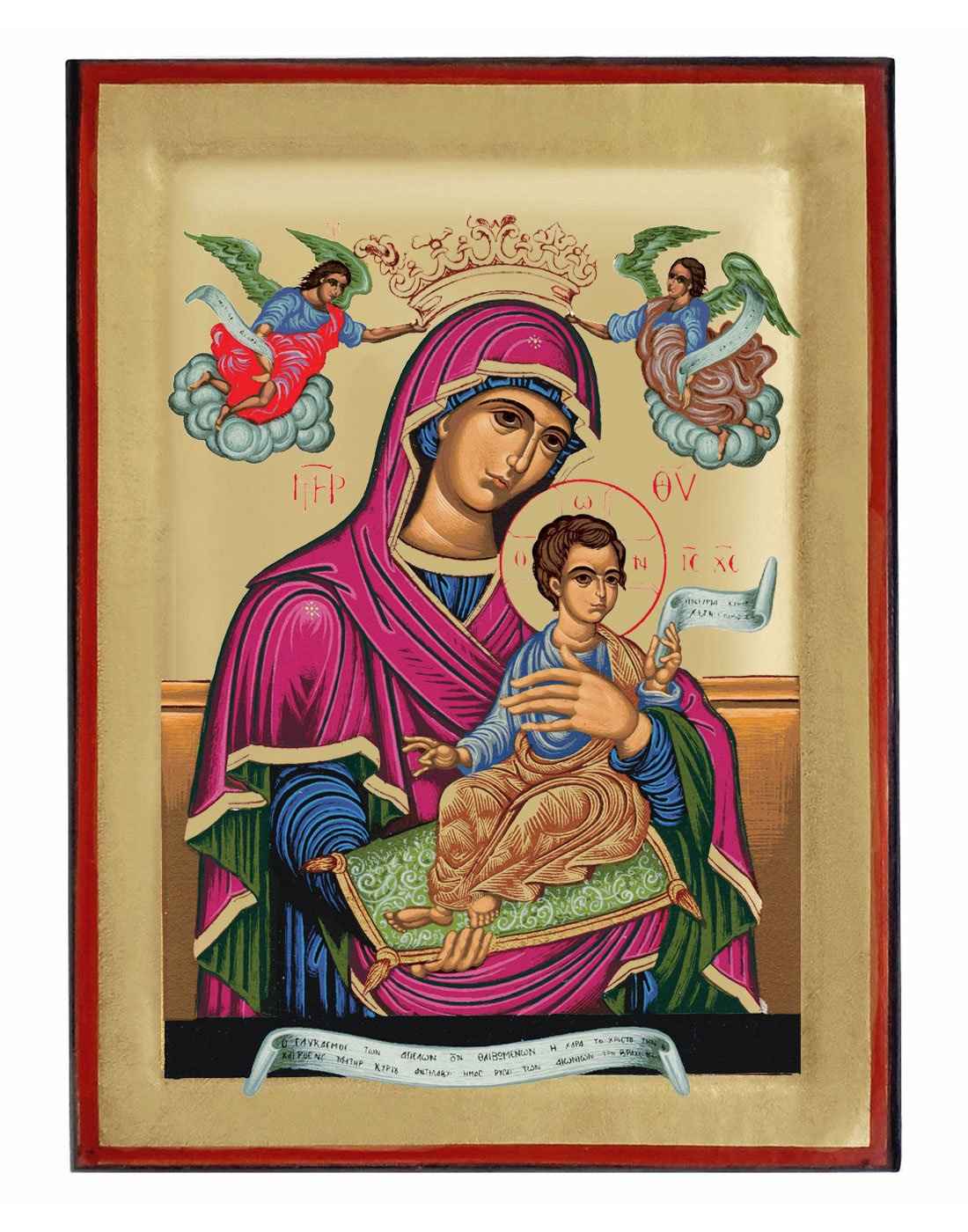 Handmade Orthodox Icon The Sweetness of Angels