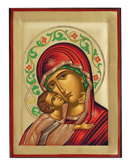 Handmade Orthodox Icon Virgin Mary of Patmos