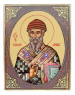 Handmade Orthodox Icon Saint Spyridon mirror
