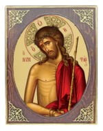 Handmade Orthodox Icon Jesus Christ Bridegroom mirror effect
