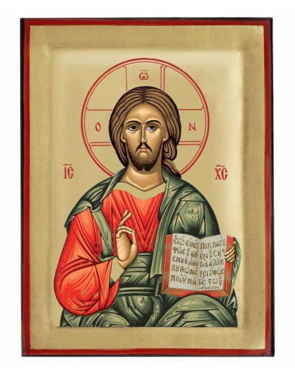 Handmade Orthodox Icon Jesus Christ Pantocrator
