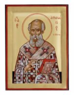 Handmade Orthodox Icon Saint Athanasius