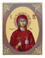Handmade Orthodox Icon Saint Anastasia mirror