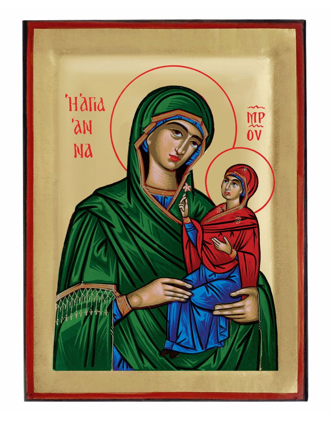 Handmade Orthodox Icon Saint Anna