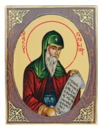Handmade Orthodox Icon Saint Gerasimus mirror effect