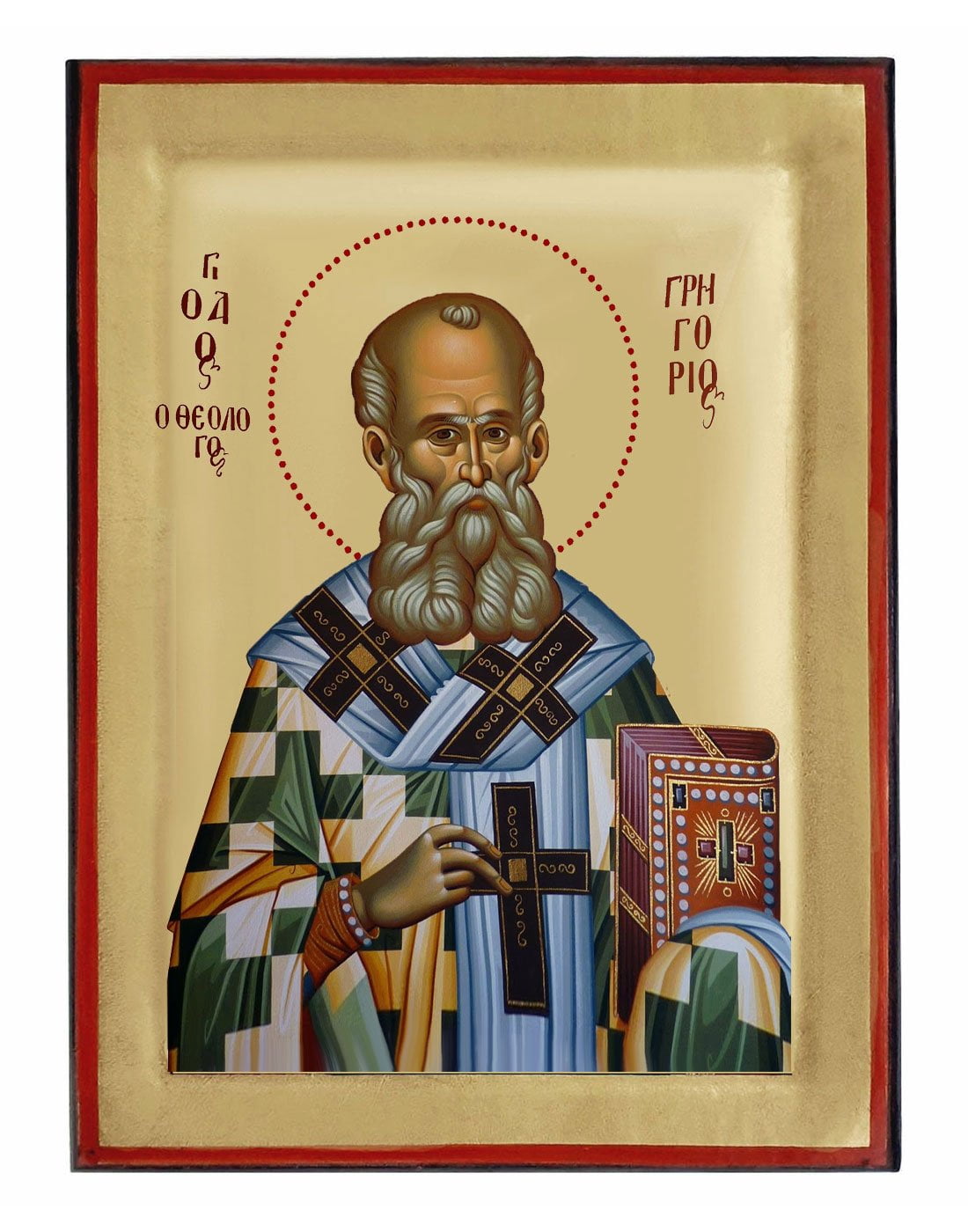 Handmade Orthodox Icon Saint Gregory
