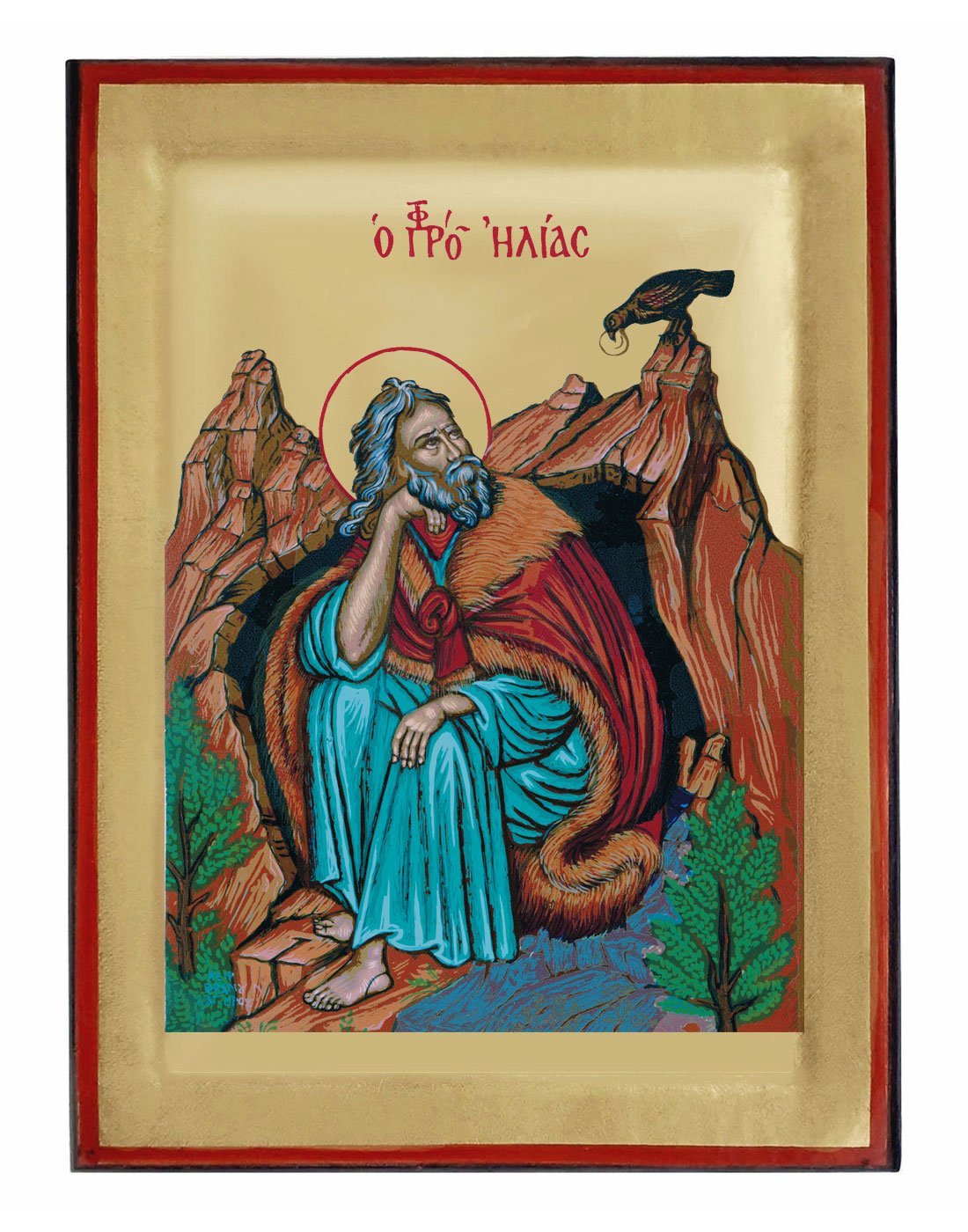 Handmade Orthodox Icon Prophet Elijah