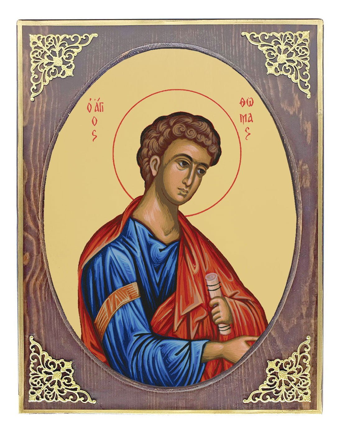 Handmade Orthodox Icon Saint Thomas mirror