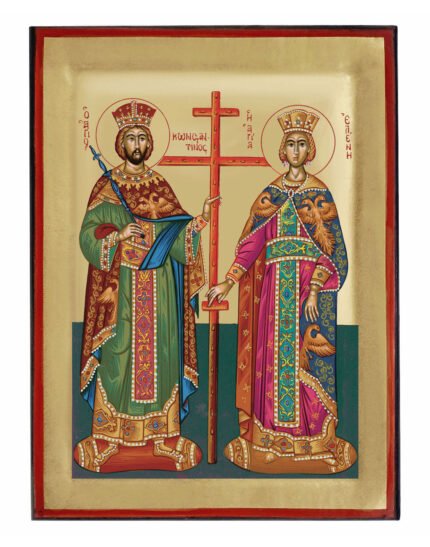 Handmade Orthodox Icon Saints Constantine and Helen