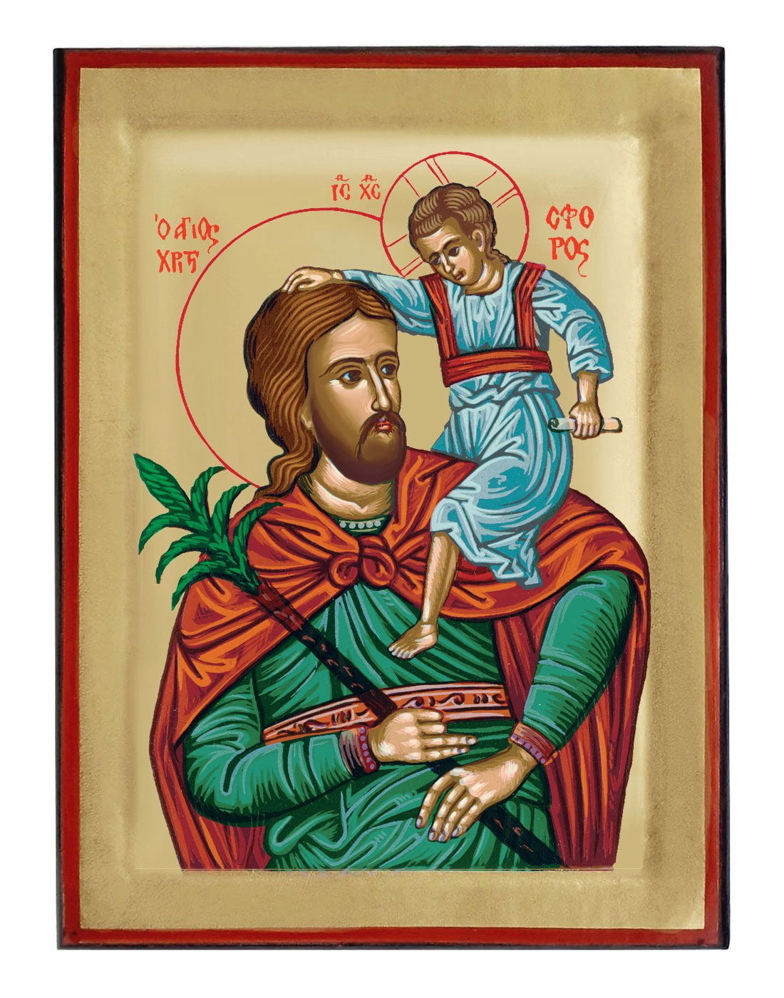 Handmade Orthodox Icon Saint Christopher