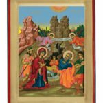 Handmade Orthodox Icon Nativity of Christ