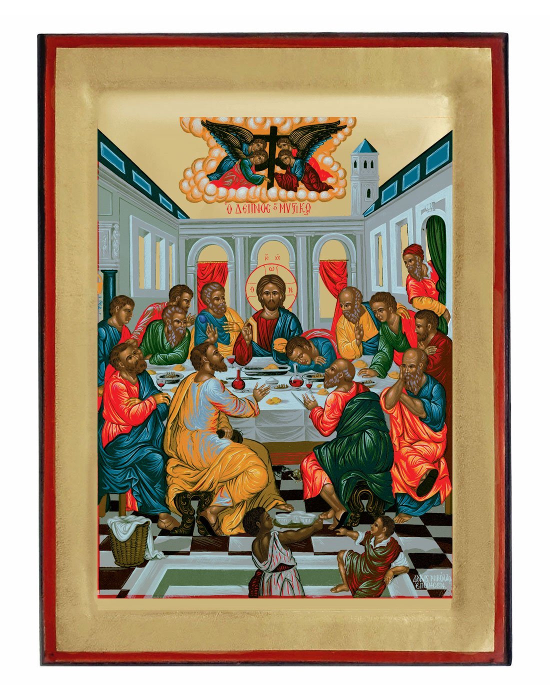 Handmade Orthodox Icon The last Supper