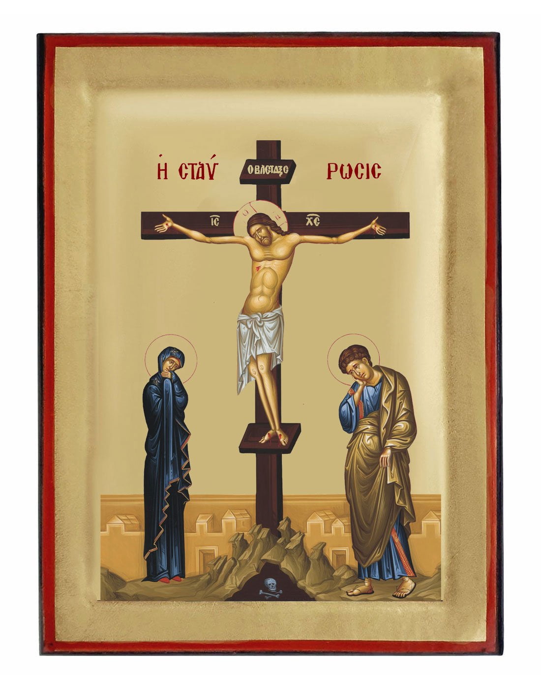 Handmade Orthodox Icon The crucifixion