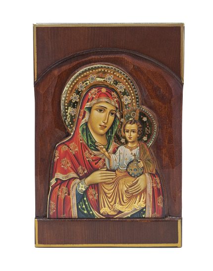 Handmade Orthodox Virgin Mary of Jerusalem carving
