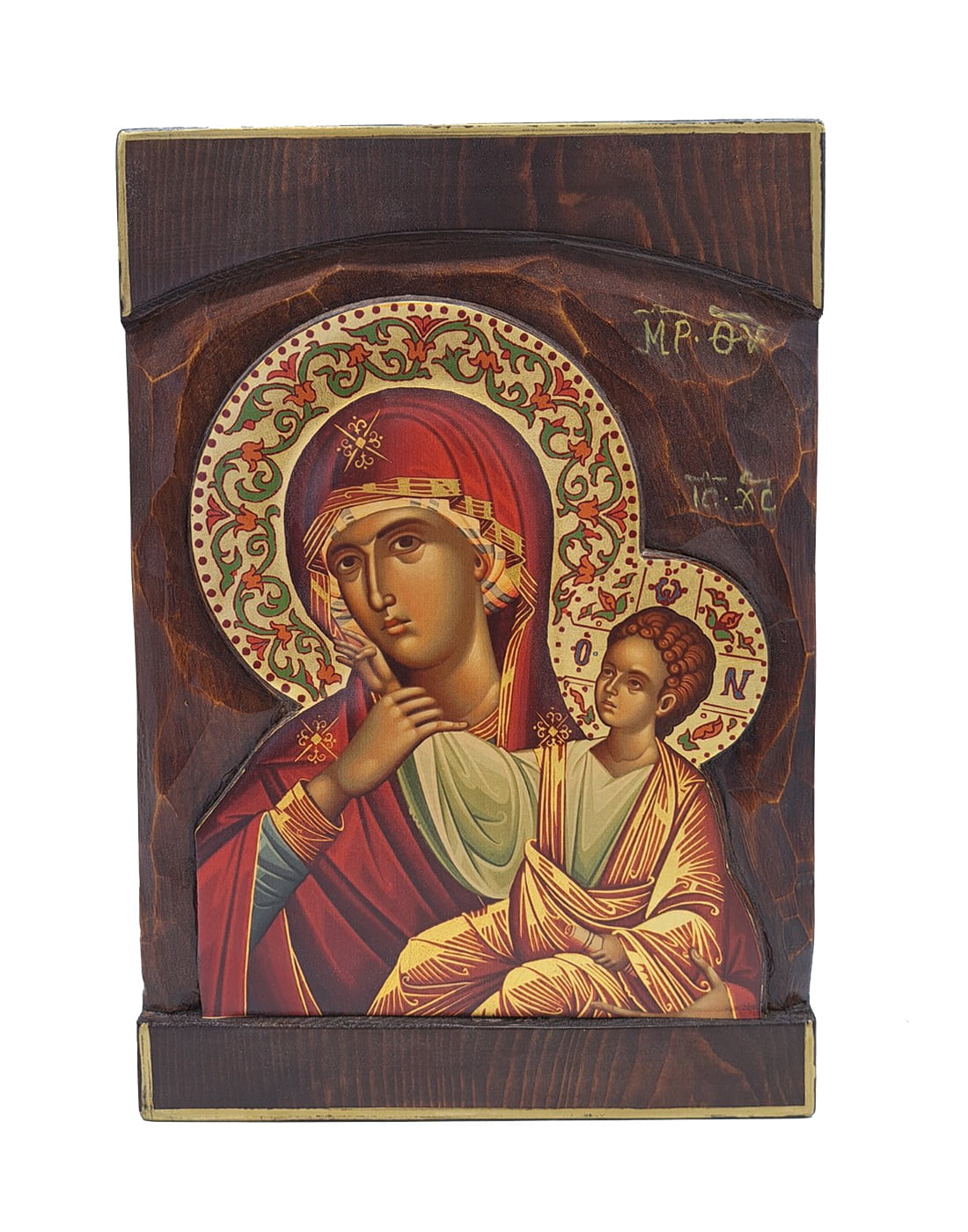 Handmade Orthodox Virgin Mary Paramythia carving
