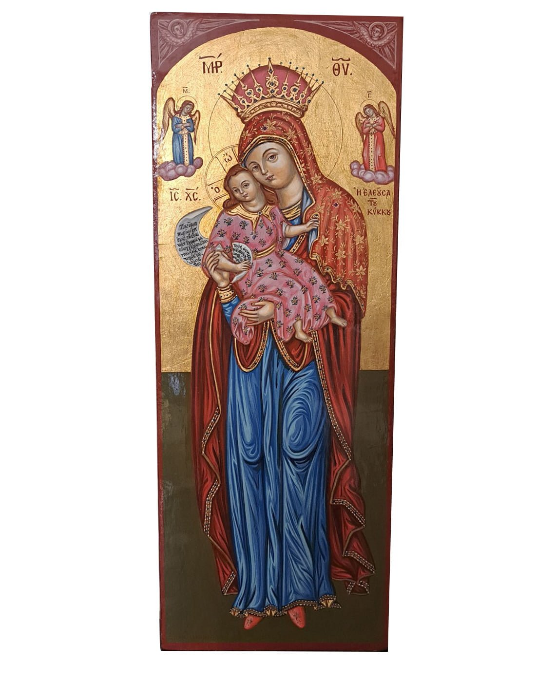 Hand painted icon Virgin Mary of Mountain Kikkou