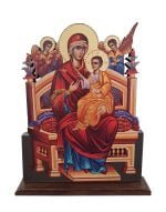 Χειροποίητο Ξυλόγλυπτο Παναγία Παντάνασσα Virgin Mary Pantanassa Icon