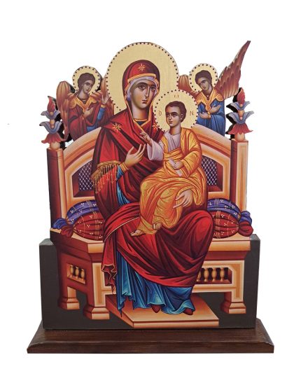Χειροποίητο Ξυλόγλυπτο Παναγία Παντάνασσα Virgin Mary Pantanassa Icon
