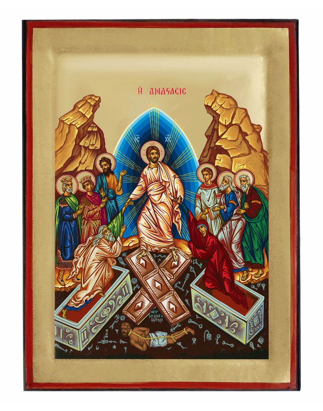 Handmade Orthodox Icon The Resurrection