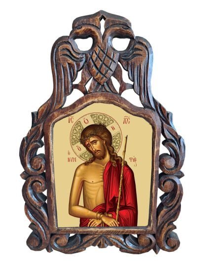 Χειροποίητο Ξυλόγλυπτο Ιησούς Χριστός Νυμφίος The Bridegroom Icon